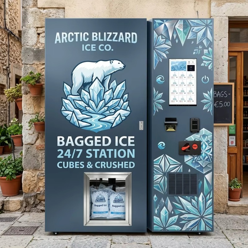 Bill Acceptor Vending - Distributore Automatico di Ghiaccio in Sacchetti