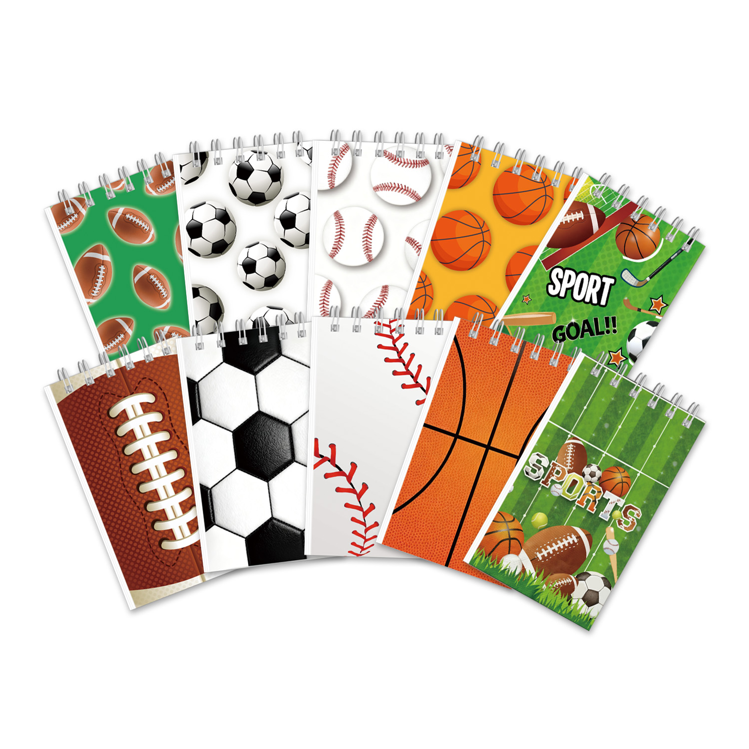 Basketball Arcade Game - Mini quaderno a spirale multi-sport con