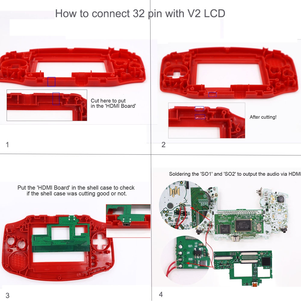 Mod HDMI 32Pin 40pin per GBA,  - Arcade Button Pcb recensione e prezzo