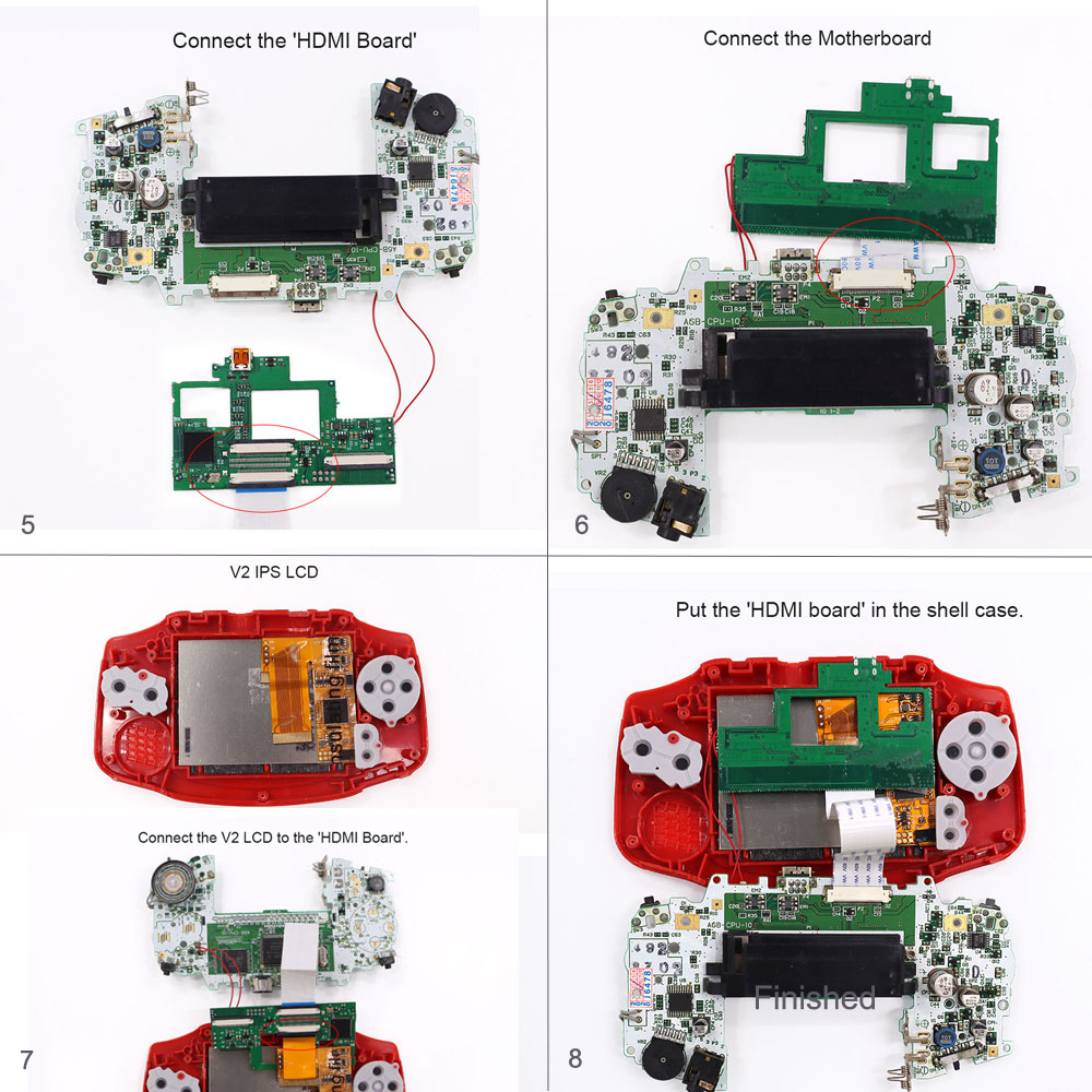 Mod HDMI 32Pin 40pin per GBA,  - Arcade Button Pcb recensione e prezzo